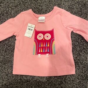 NWT Pibk Hanna Andersson long sleeve shirt with owl